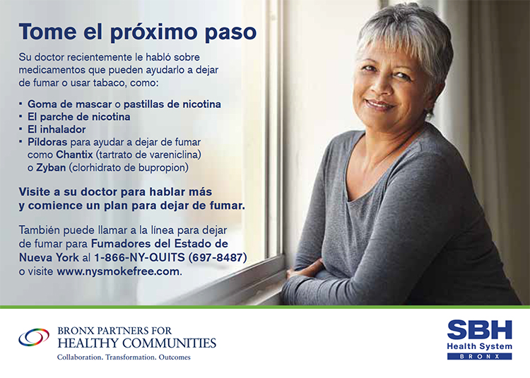 Image of Smoking Cessation Flier in Spanish